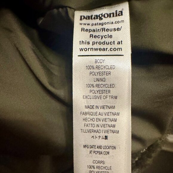 Patagonia Lonesome Mesa Hooded Parka in Basil Green - NWT– Women’s Large - Picture 8 of 16